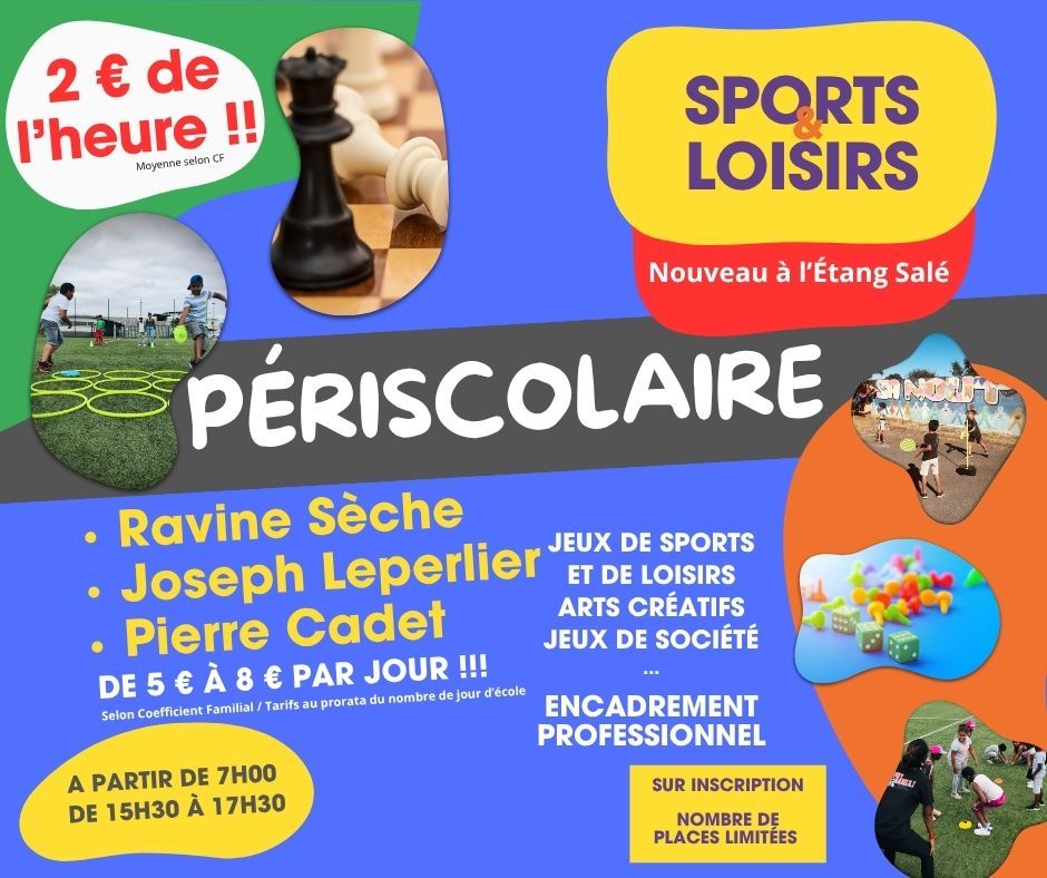Activités périscolaire à l'Étang Salé